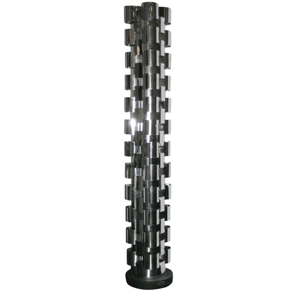 C'Jere Cityscape Design chrome floor lamp