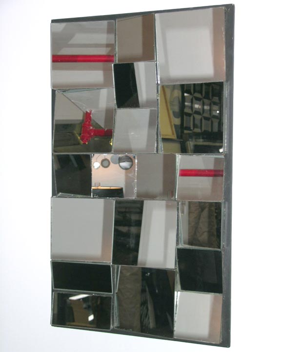 Minature Neil Small Cubist mirror was custum made for private residence.