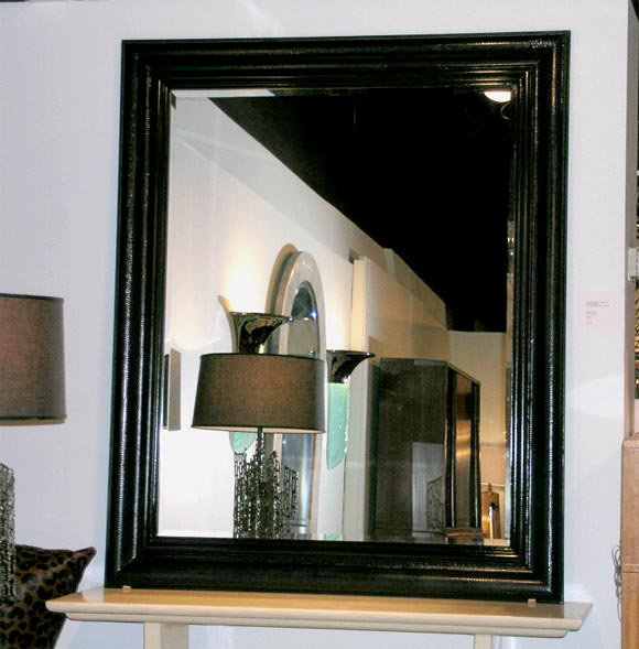 Large Hanging Mirror with Python Frame by Karl Springer (signed)