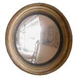 1920 Gilt & Mercury Glass Bull's Eye Mirror