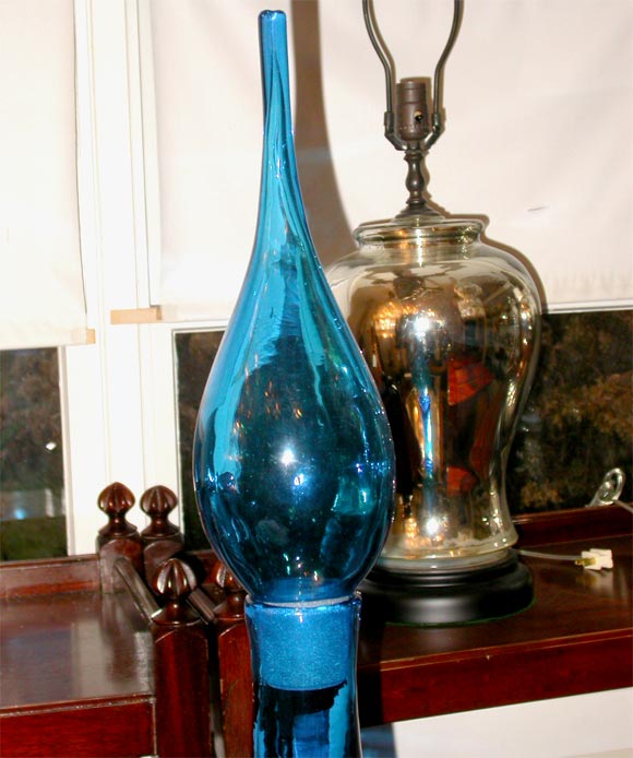 Mid-20th Century Blue Apothecary Jar