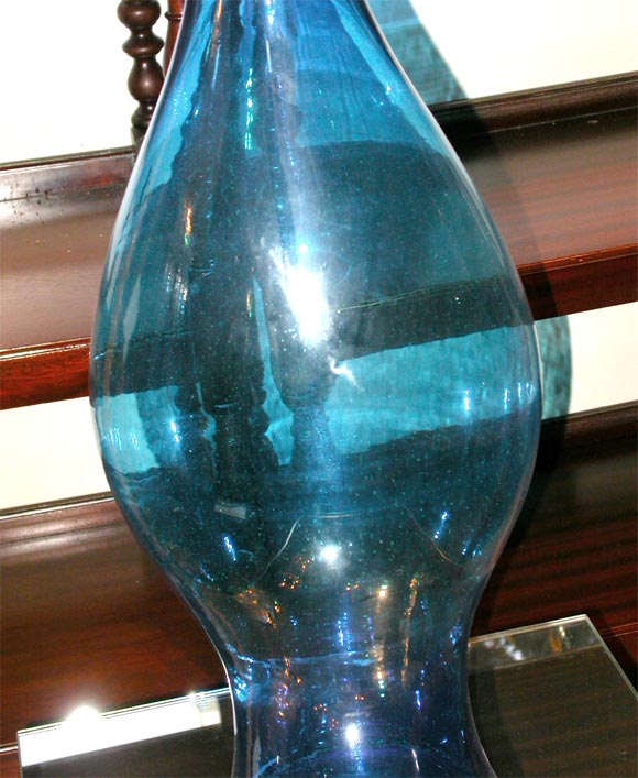 Glass Blue Apothecary Jar
