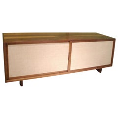 George Nakashima Credenza with Pandanus Cloth Doors