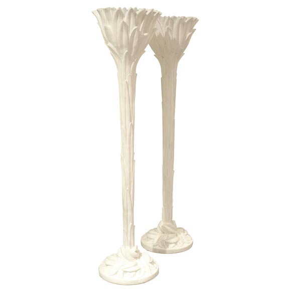 Pair of Fabulous Serge Roche Torcheres For Sale