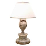 Grand Scale Italian Marble Urn Lamp