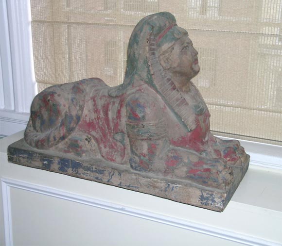Pair of Wooden Sphinx's