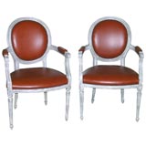 Pair of Louis X Arm Chairs