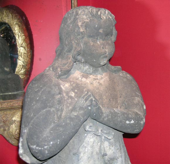 Carved Sandstone Figure of an Angel 1