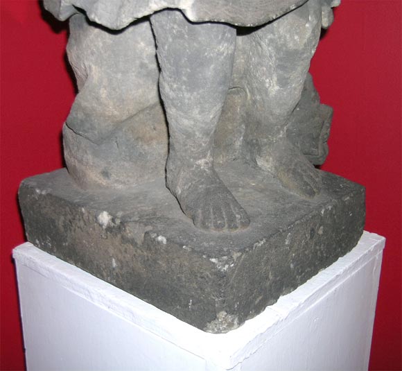 Carved Sandstone Figure of an Angel 2
