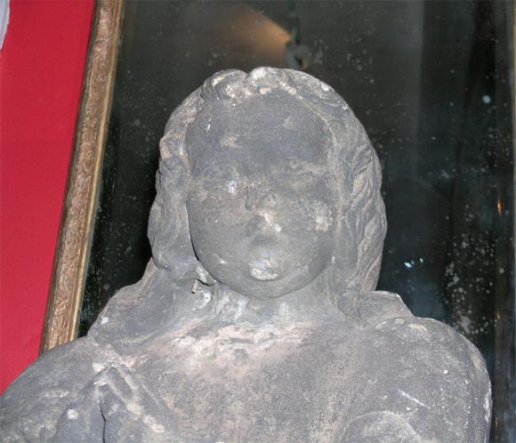 Carved Sandstone Figure of an Angel 3