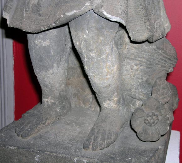 Carved Sandstone Figure of an Angel 4