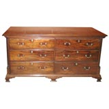 George III mahogany linen chest