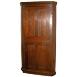 Antique Early Pine Corner Cupboard