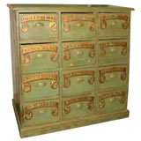 Painted Apothecary Chest of Drawers