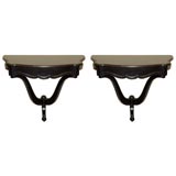 Pair of Large  Wall Consoles