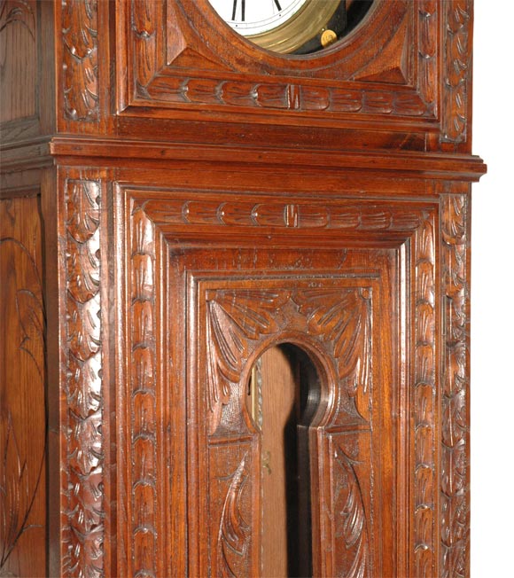 French Provincial Brittany Grandfather Clock For Sale