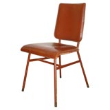 Leather Chair by Jacques Adnet
