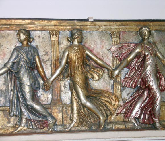 Plaster Relief by P.P. Caproni For Sale