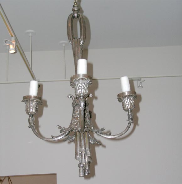 Sterling Silver plated chandelier