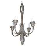 Antique Sterling Silver plated chandelier