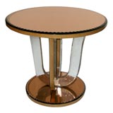 Amber Mirrored Gueridon table