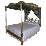 Used ELEGANT LEAFED  QUEEN  SIZE CANOPY BED