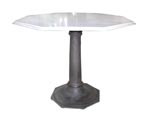 Cast Iron Base Marble Top Table