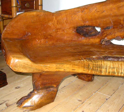 tree trunk bench for sale