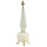 Iridescent White Barovier Lamp