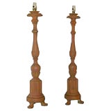 Pair Candlestick Lamps