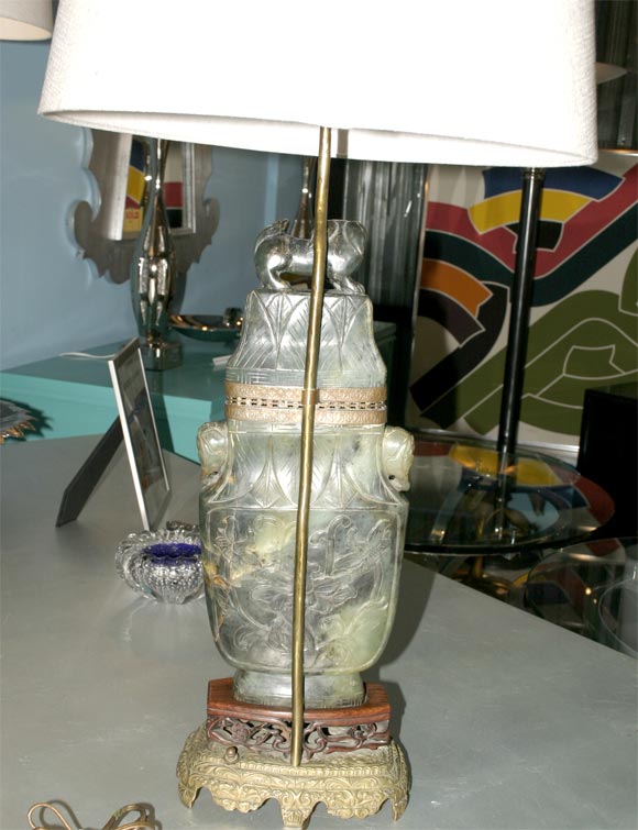 Chasecraft Asian Jade Urn Form Table Lamp 3