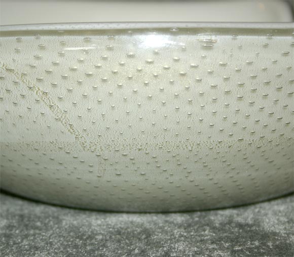 Mid-20th Century Early Murano Glass Leaf Bowl