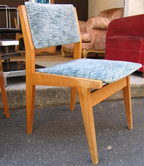 French Six 1950 Ash Chairs
