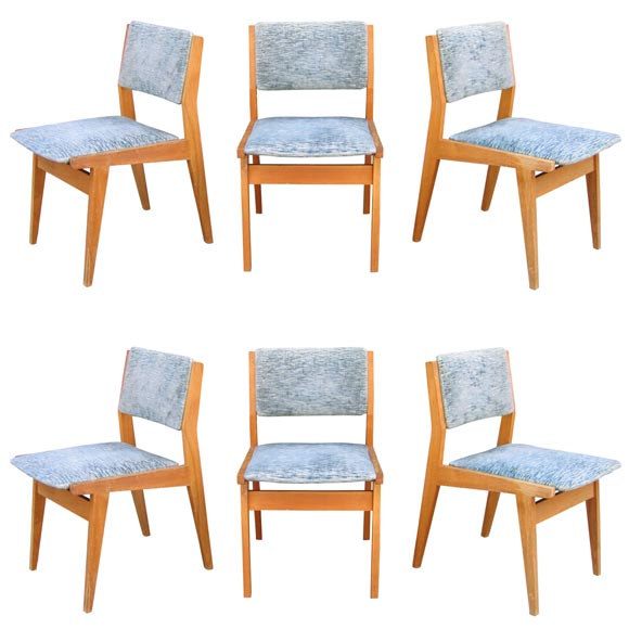 Six 1950 Ash Chairs