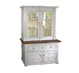 Large Custom-Made English Painted Cupboard