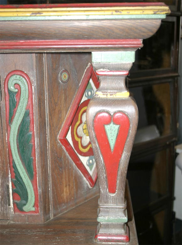 Unusual Painted Cabinet 2