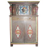 Vintage Unusual Painted Cabinet