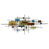 Abstract MidCentury Wal l Sculpture