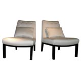 Pair of Wormley slipper chairs