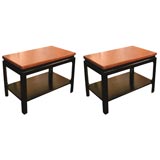 Pair of Frankl End Tables with Cork Tops
