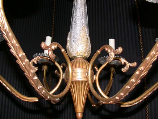 Six Light Brunelli Designs Original Chandelier
