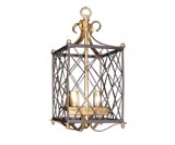 Circa 1960's Small Two Light Brass Lantern