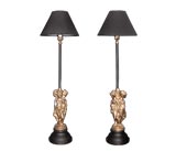 Pair  Figural Lamps