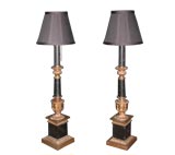 Pair Column Lamps