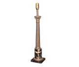 column lamp on marble base