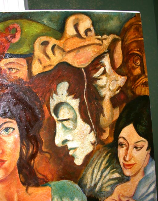 Italian Masks and Marionettes Oil  Painting by Joe Caruso