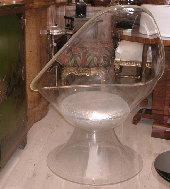 Erwin and Estelle Laverne Lucite 'Lily' chair