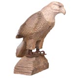 Early American Carved Eagle with Iron Claw Feet