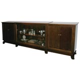 Fine Long Mahogany Sideboard by Jules Leleu