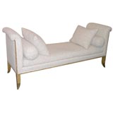 Rare & Early  Burled upholstered Bench By E.J. Ruhlmann